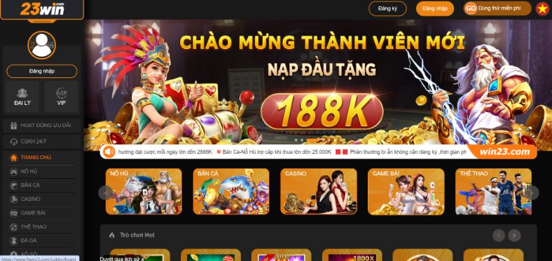 23Win là một nền tảng cá cược trực tuyến nổi bật tại châu Á