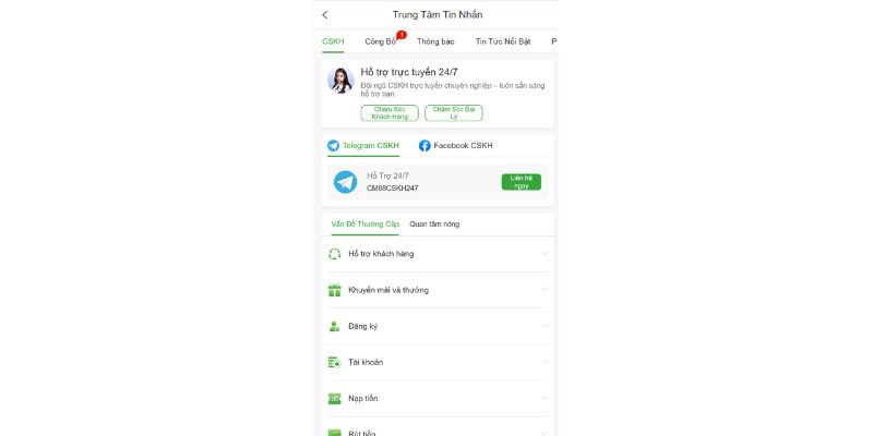 Các câu hỏi thường thấy về CM88